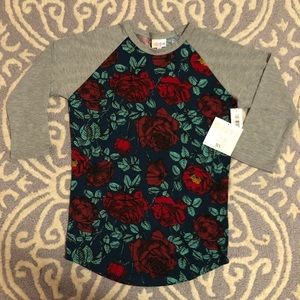 NWT Lularoe Vintage Roses Randy top
